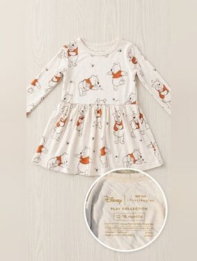Winnie The Pooh Little Sleepies Bamboo Twirl Dress - 12-18M